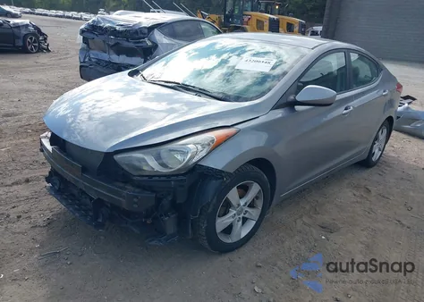2013 Hyundai Elantra Gls from USA, damaged, VIN KMHDH4AE6DU674949